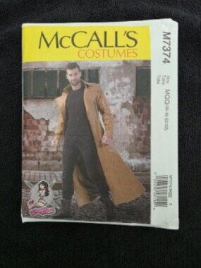 Sewing Pattern M7374 McCall's Costumes, Size MQQ(46-48-50-52) YayaHan.com